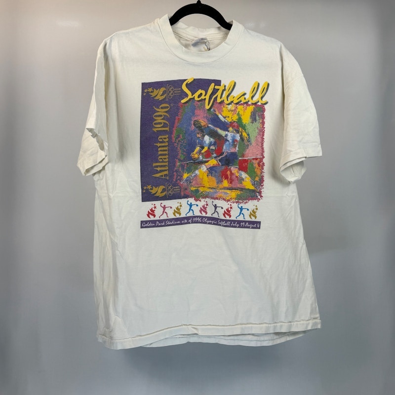 Atlanta 1996 Olympic Softball Graphic T-Shirt White