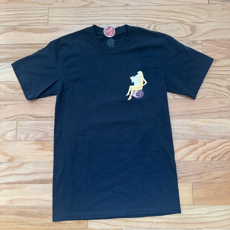 Anti Social Social Club Claudia Schiffer T-Shirt Black