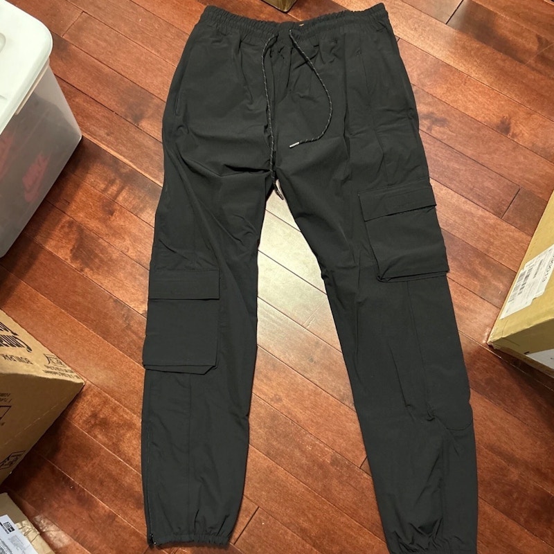 By Kiy Black Wave Rider Utility Pants