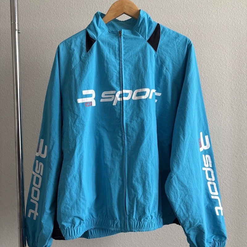 GV GALLERY Raspberry Sport Windbreaker Jacket Blue “Bermuda”