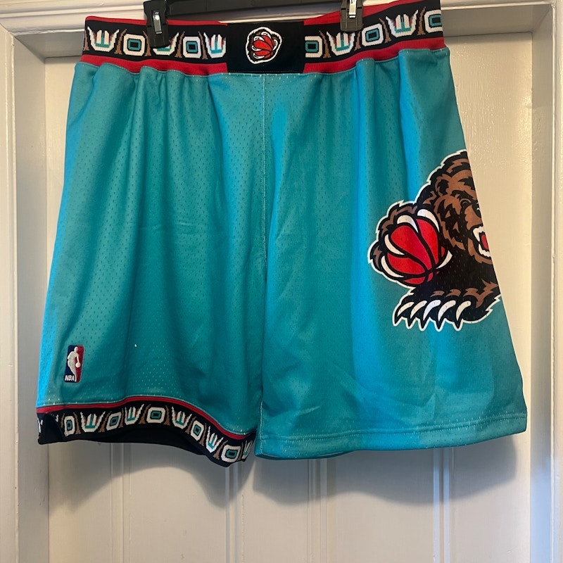 Mitchell & Ness Vancouver Grizzlies Hardwood Classics Authentic Shorts Teal 1995-96
