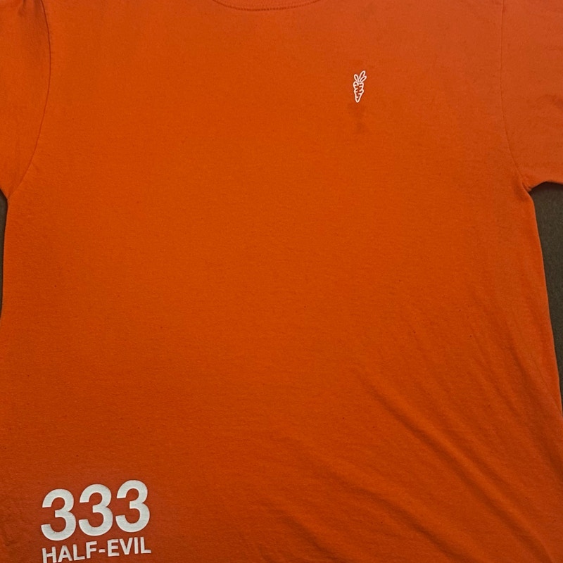 Half Evil x Carrots Logo T-Shirt Orange