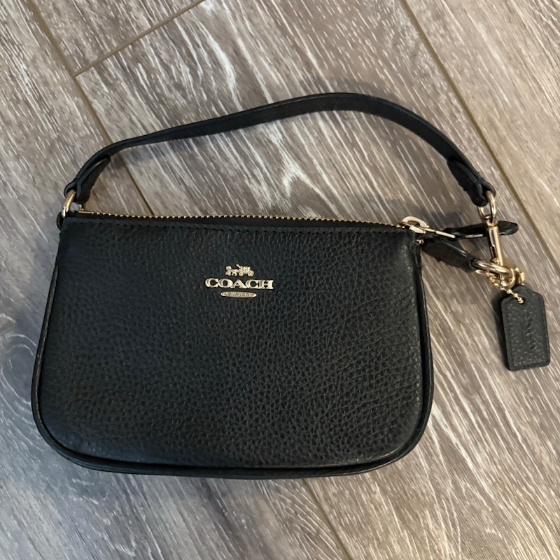 Coach Mini Wristlet Black