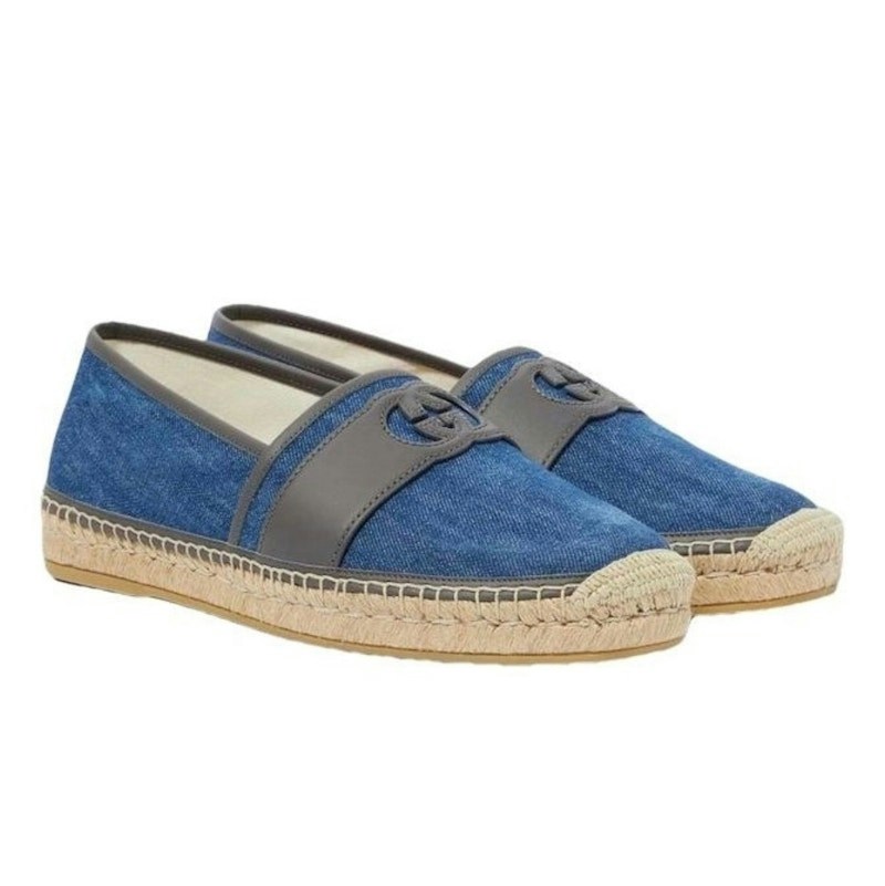 Gucci Interlocking G Espadrille Denim Blue