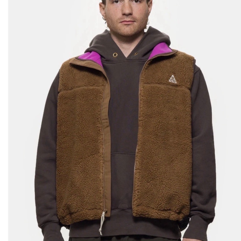 Nike ACG Fleece Vest Brown Black