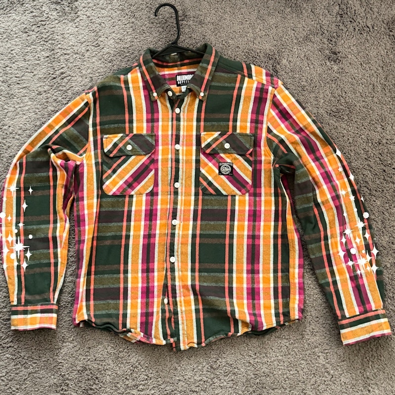 Billionaire Boys Club Plaid Flannel Long Sleeve Shirt Multi