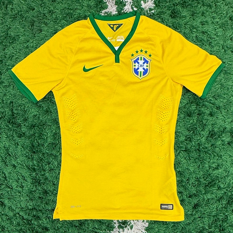Nike Brazil 2014 Home Jersey Yellow
