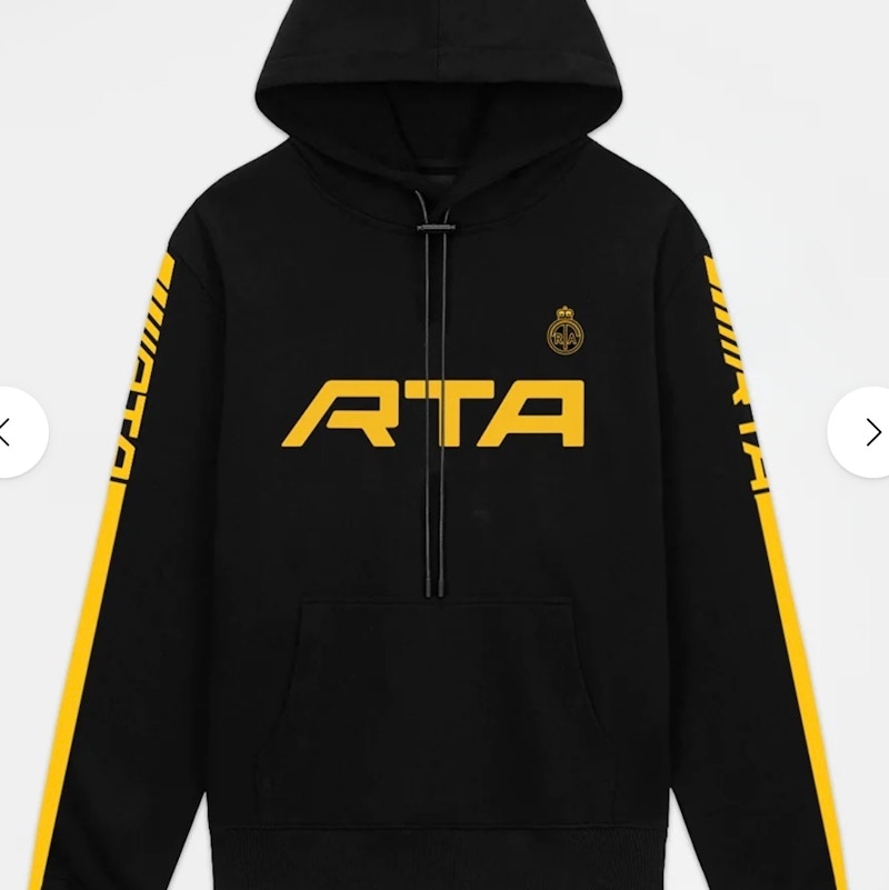 RtA Dion Racing Logo Hoodie Black Yellow