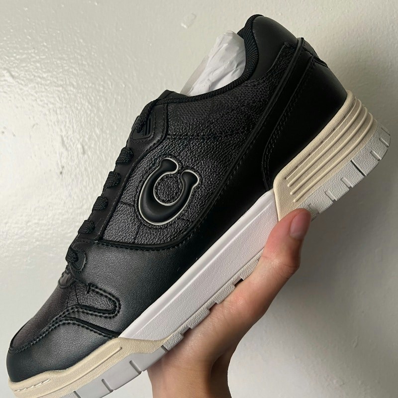 Coach Soho Sneaker Signature Charcoal Black