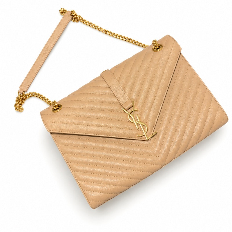 Saint Laurent College Medium Bag Beige