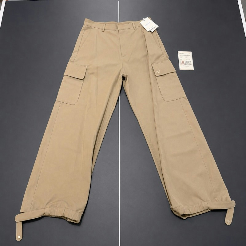 Off-White Emblem Drill Cargo Pants Beige