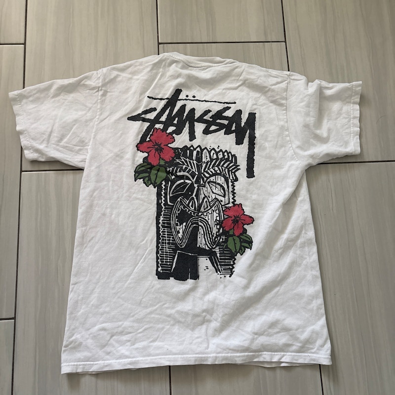 Stüssy Tribe Tiki T-Shirt White