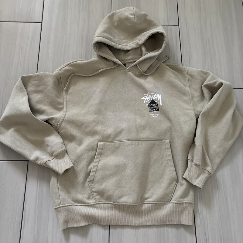 Stüssy Dover Street Market Hooded Sweatshirt Sand