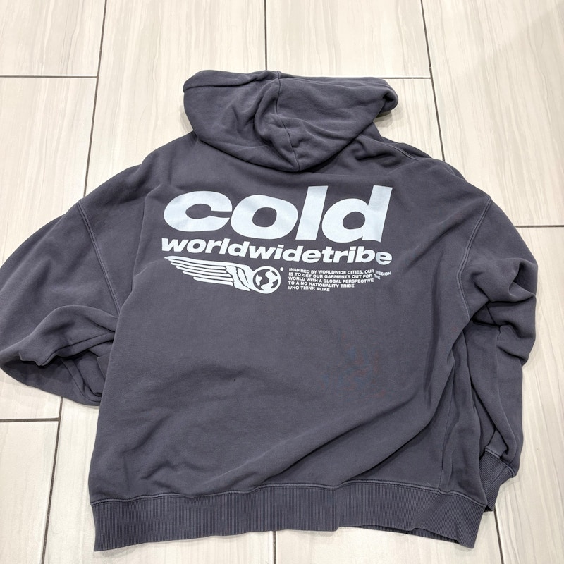 Cold Culture Box Logo Hoodie Navy
