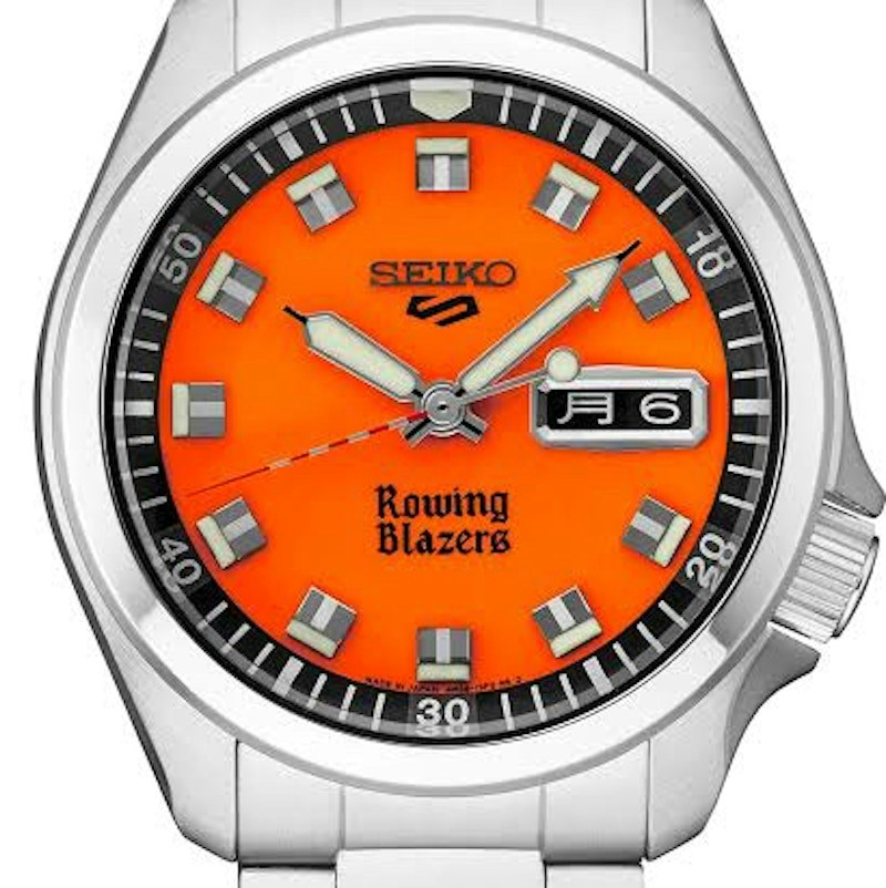 Seiko 5 Sports Rowing Blazers Limited Edition Watch Orange Dial