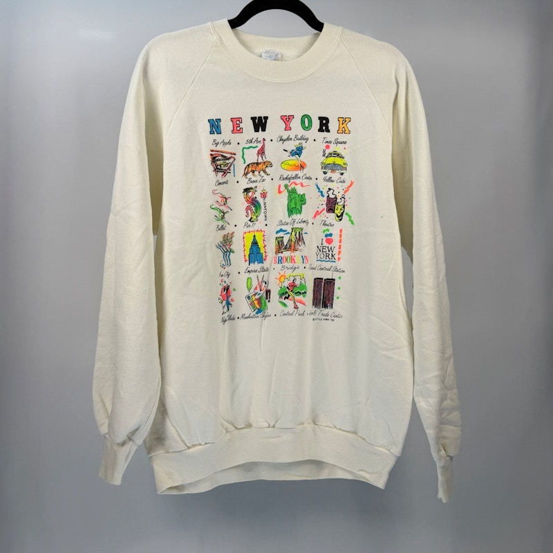 New York Graphic Sweatshirt White