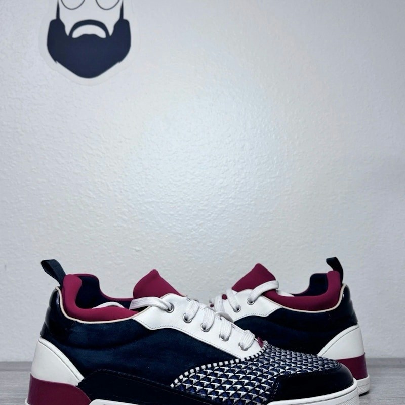 Christian Louboutin Astroloubi Black White Burgundy