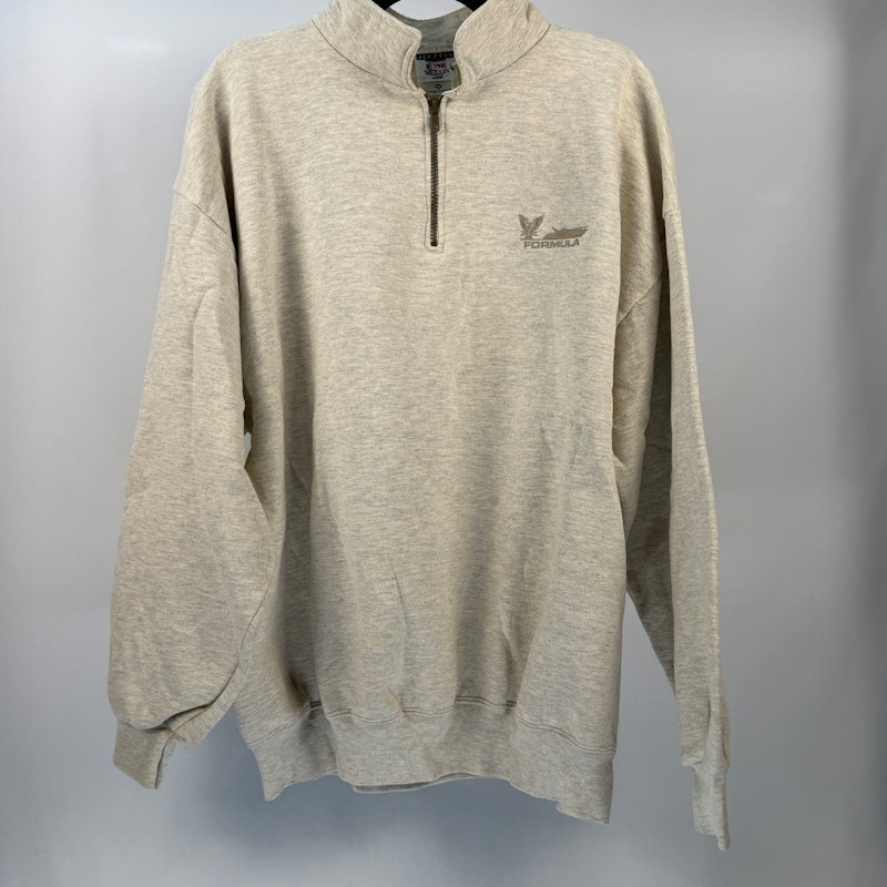 Jerzees Formula Quarter-Zip Sweatshirt Heather Grey