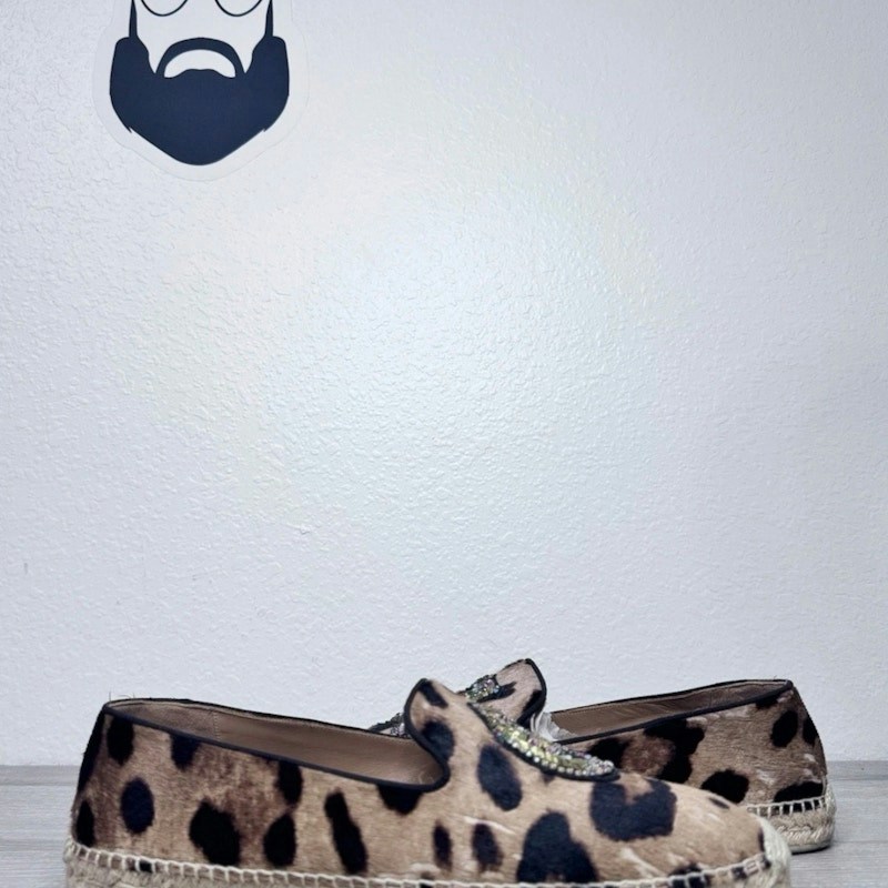 Christian Louboutin Leopard Print Espadrilles Multi