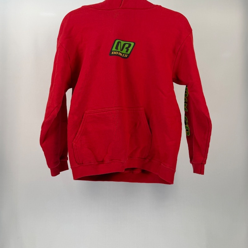 No Rules Kickin It Graphic Hoodie Red