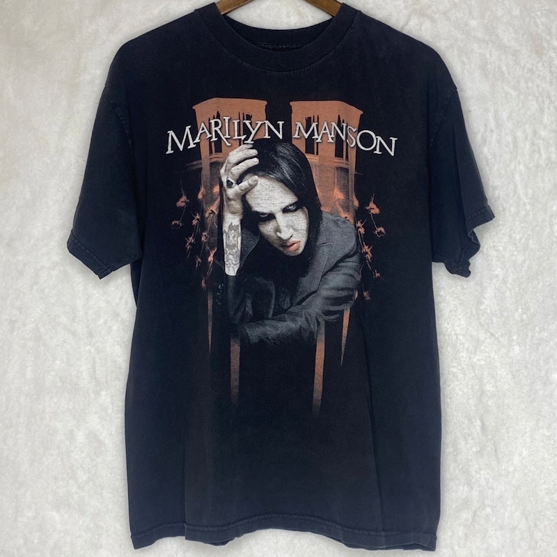 Vintage 2000s Marilyn Manson Graphic T-Shirt Black