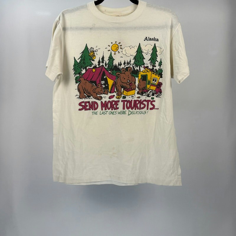 Alaska Send More Tourists T-Shirt White