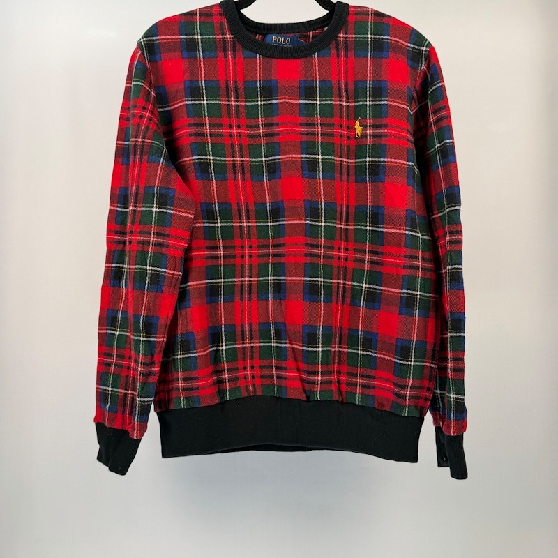Polo Ralph Lauren Plaid Sweatshirt Red