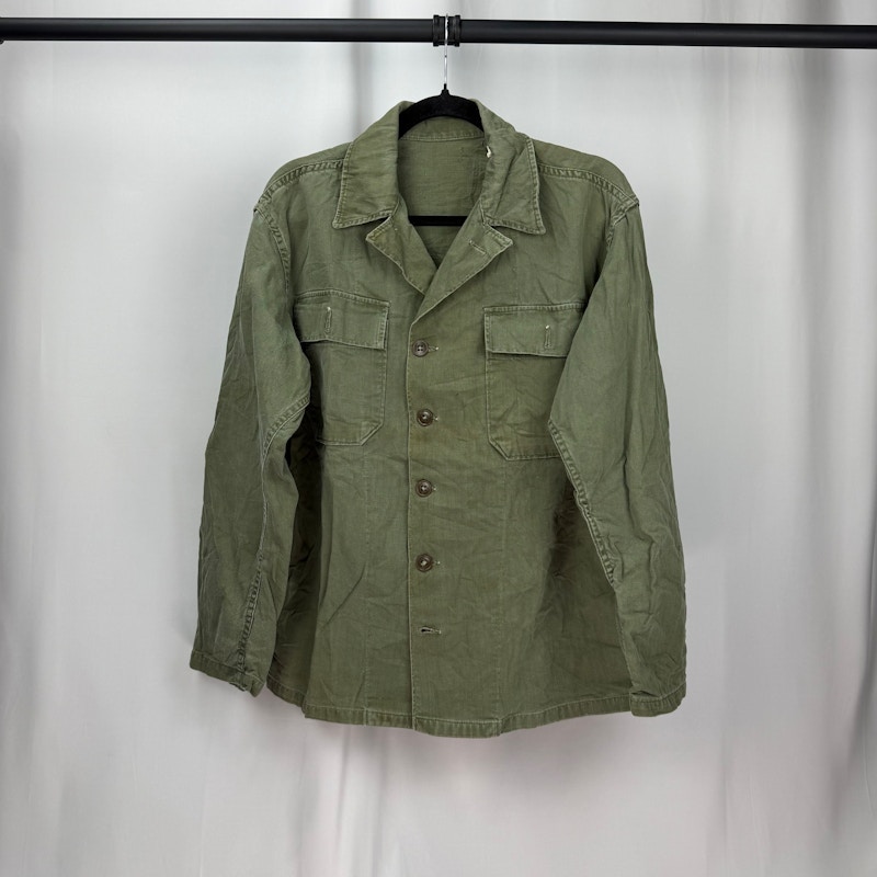 Vintage Military Utility Shirt Jacket