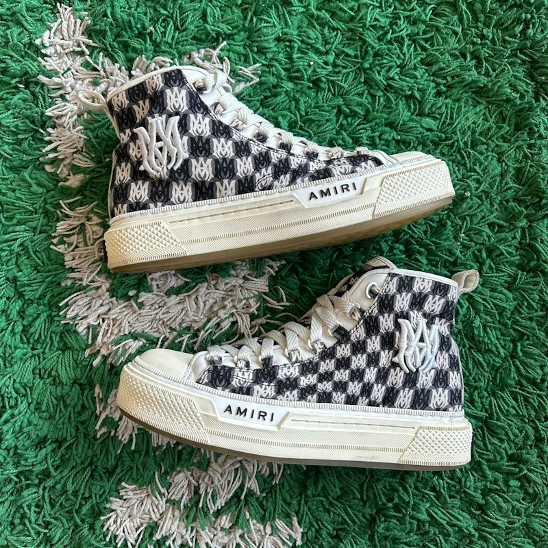 Amiri MA Court Hi Black White Monogram