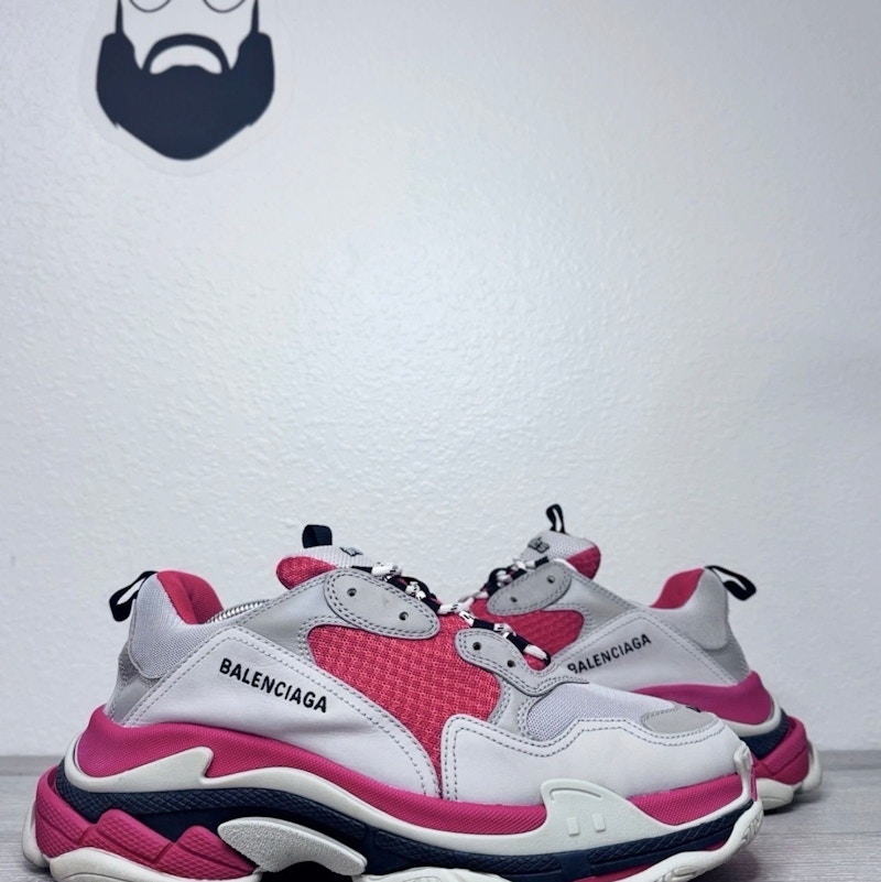 Balenciaga Triple S White Red