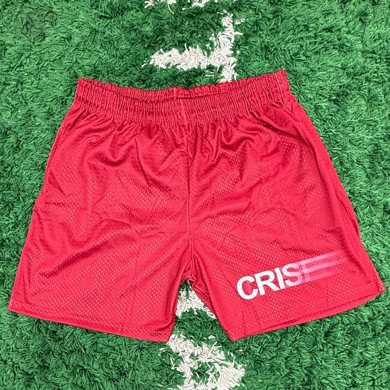 Crispy NYC Mesh Athletic Shorts Red