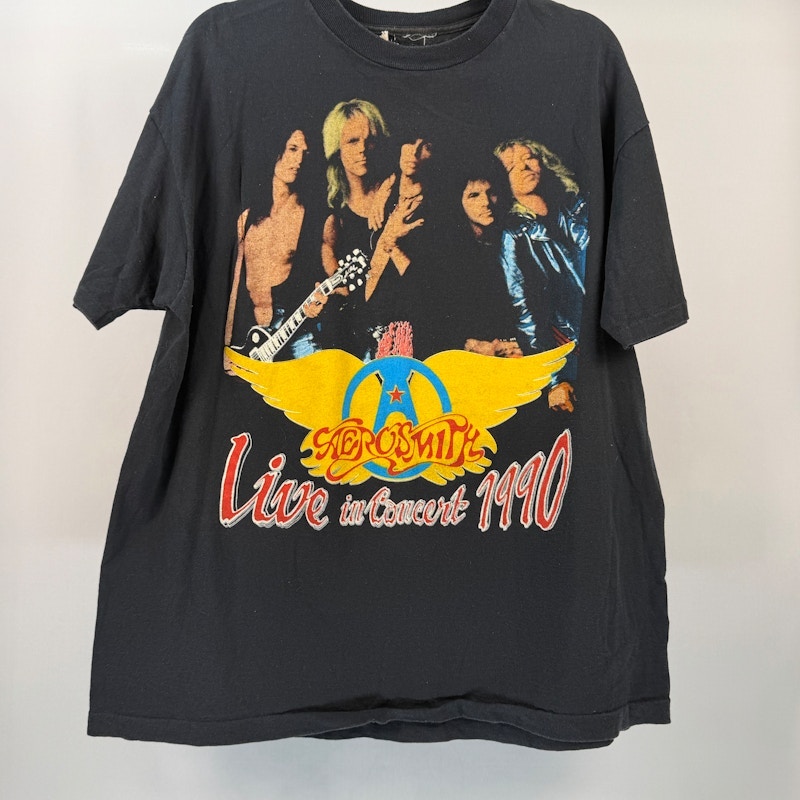 Aerosmith Live in Concert 1990 Tour T-Shirt Black