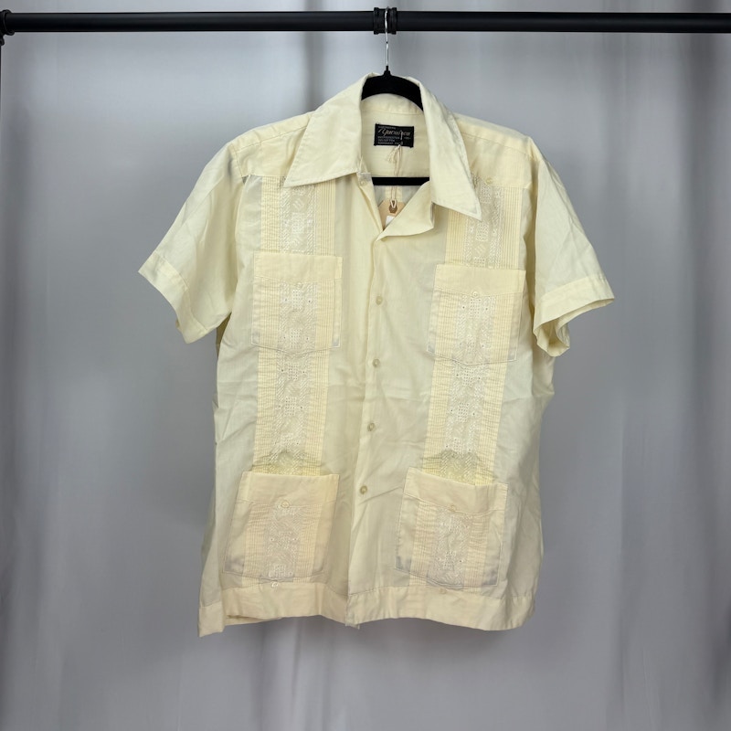 Yucateca Guayabera Shirt Yellow