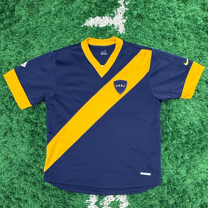 Nike Boca Juniors Soccer Jersey Blue Yellow