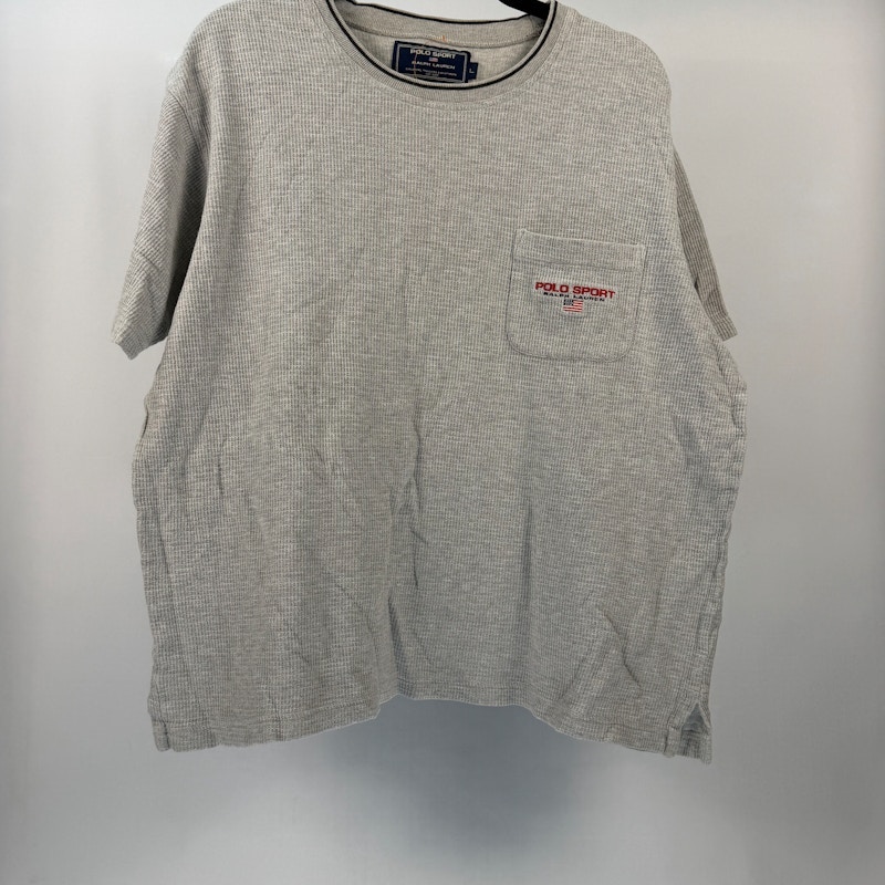 Polo Sport Ralph Lauren Waffle Knit Pocket T-Shirt Grey