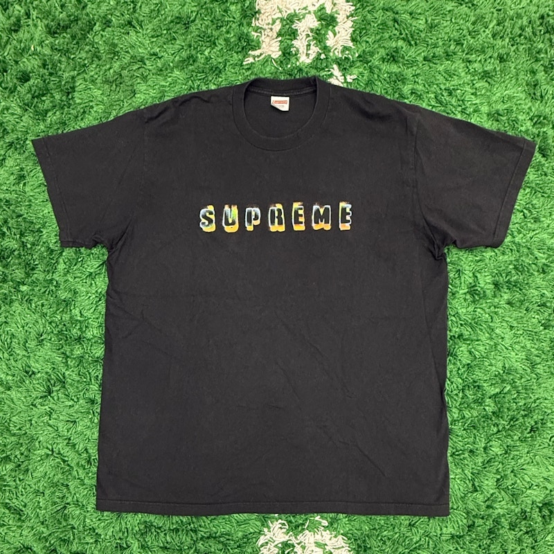 Supreme Chrome Logo Tee Black