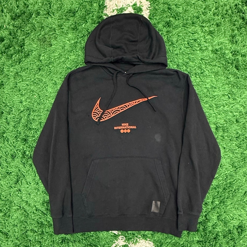 Nike International Hoodie Black Orange