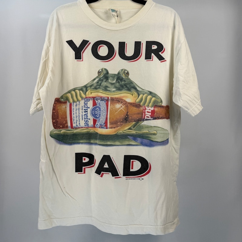 Budweiser Bud Frogs Your Pad Or Mine T-Shirt White