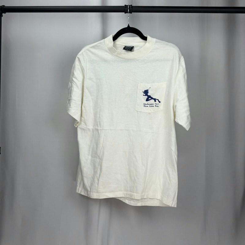 1991 Underseas Inc. Dive Naked Pocket T-Shirt