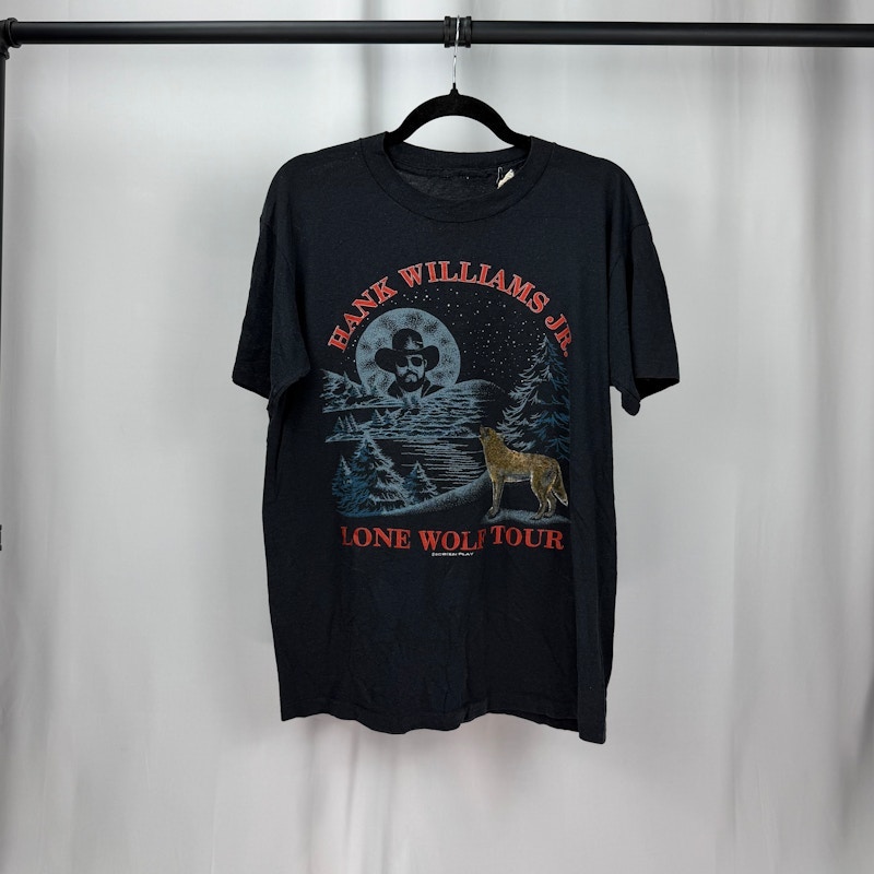 1990 Hank Williams Jr. Lone Wolf Tour T-Shirt