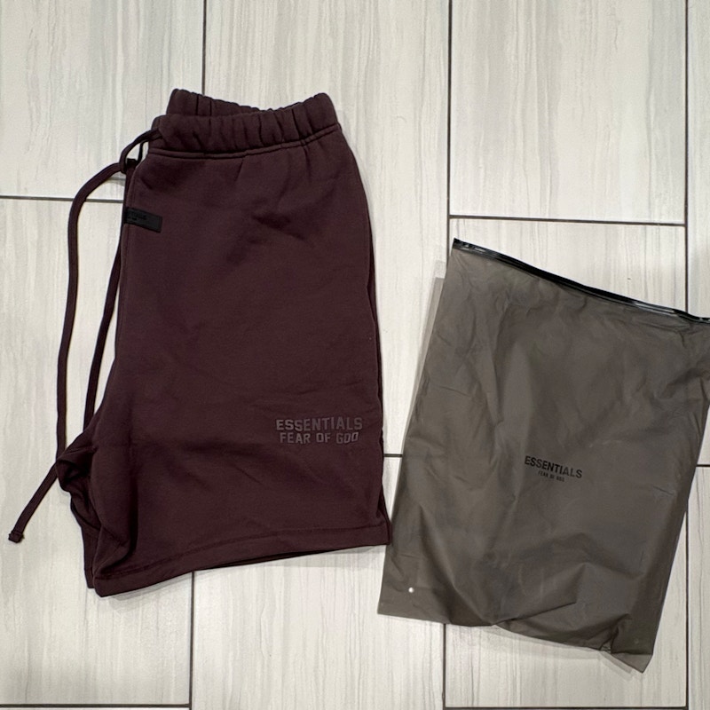 Fear of God Essentials Sweat Shorts Plum