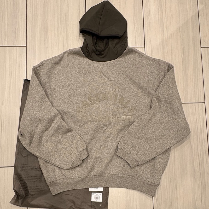 Fear of God Essentials Hooded Sweatshirt Grey Nylon