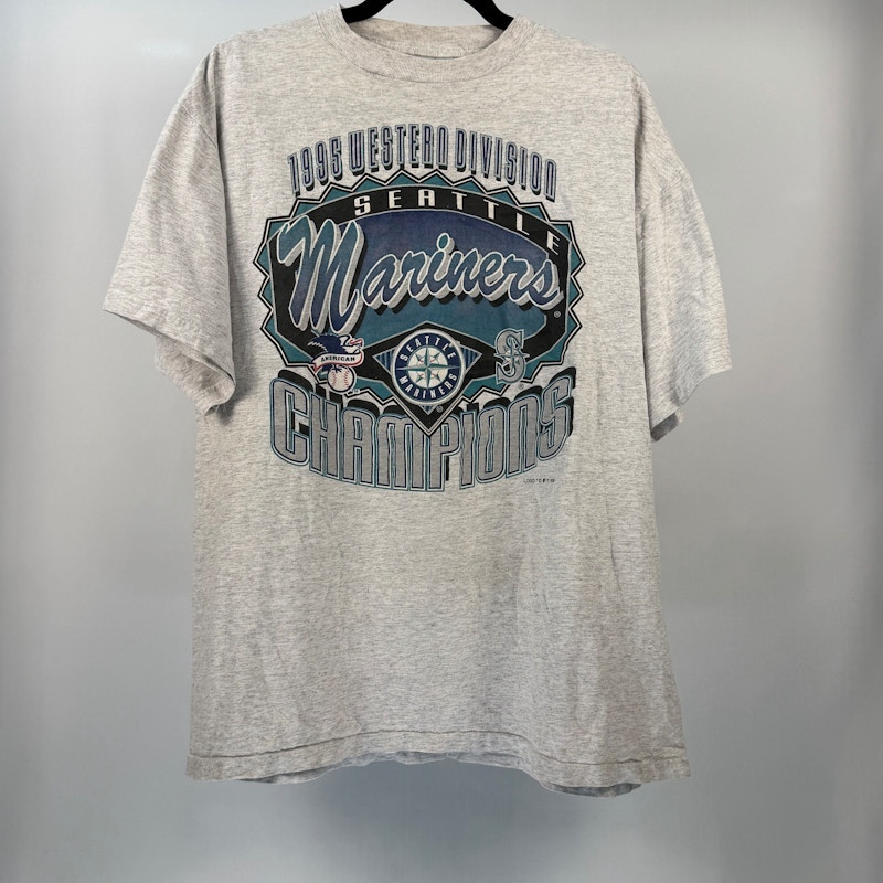 Seattle Mariners 1995 Western Division Champions T-Shirt Gray