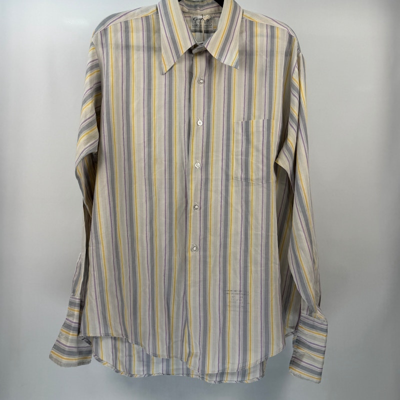 Van Heusen Century Striped Long Sleeve Dress Shirt Multi