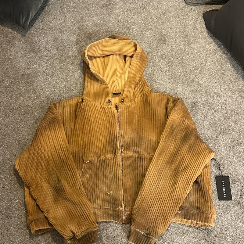 GV Gallery Raspberry Hills Waffle Thermal Zip Up ‘Mustard’