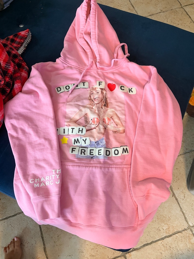 Marc Jacobs Miley Cyrus The Charity Hoodie Pink