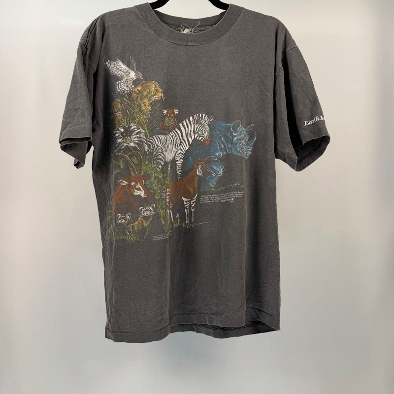 Earth Animal Graphic T-Shirt Gray