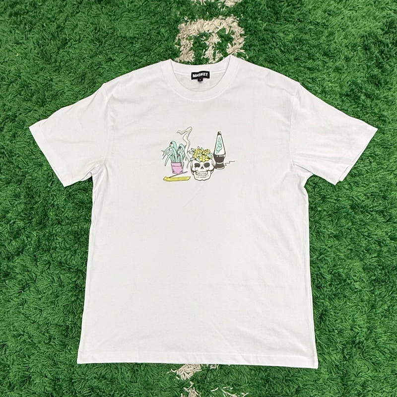 Market Graphic Skull T-Shirt White
