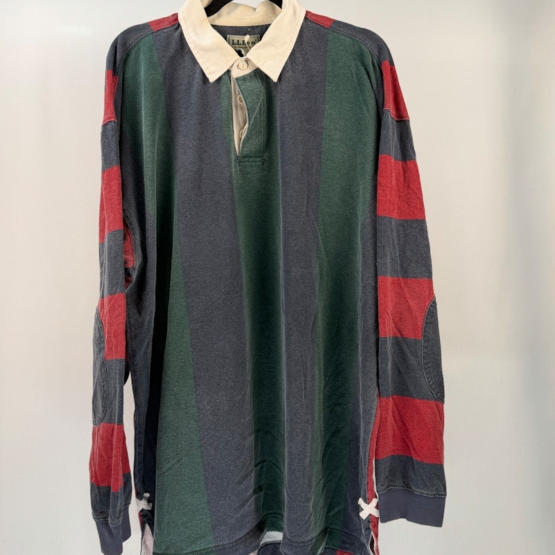 L.L. Bean Striped Rugby Shirt Multi