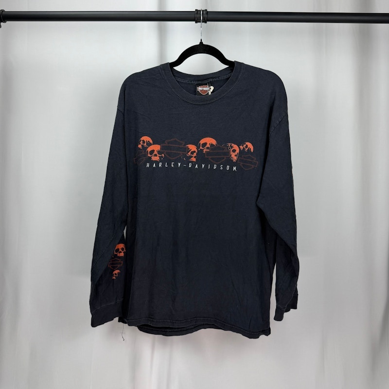 00s Harley-Davidson Laval Quebec Canada Long Sleeve T-Shirt